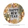 The tablecloth on the “Happy New Year” table, round, oxford, elastic band, size 140x140 cm, diameter 105-120 cm