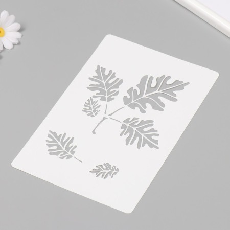Plastic stencil "leaves" 16x24 cm-1