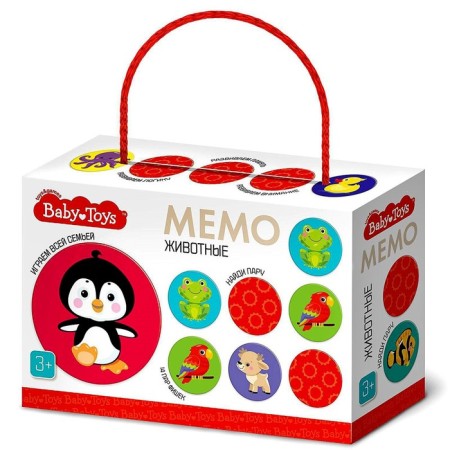 Board game "Memo. Animals"