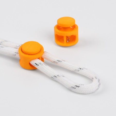 Set for laces, d = 5 mm, latch and tip, 2 pairs, orange color-4