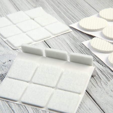 Furniture tundra, 25 x 25 mm, square, white, 18 pcs.-6