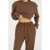 Knitwear trousers with an elastic band on the bottom, size 48