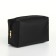 Cosmetic bag with lightning, black color