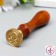 Printing for wax with a wooden handle "Heraldic Lilia" 9x2.5x2.5 cm