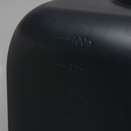 Shower tank, 100 liters, with a lid, with a crane thread, black-3