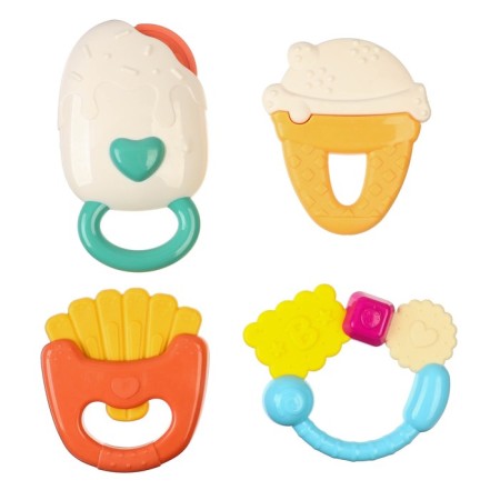 A set of rattles "Sweets", with elastic elements, 4 pcs, crumb I-1