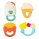 A set of rattles "Sweets", with elastic elements, 4 pcs, crumb I