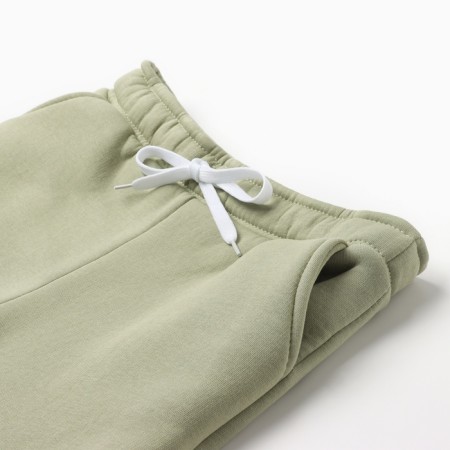 Children's pants Minaku: Exclusive Print, Olive color, Oversize growth 116 cm-5