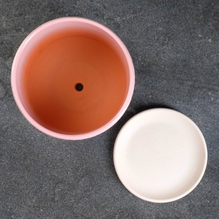 Flower pot "cuckoo" pink, 2.79 liters-1