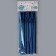 Cocktail tubes with corrugation, in a set 25 pieces, blue color