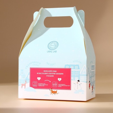 Bath Salt "Magic Winter", 500 g, aroma of raspberry punch, New Year-4