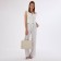 Women's bag with lightning, beige color