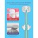 A set of toothbrushes with a teether in a case, 3 pcs. In the set, the color is blue