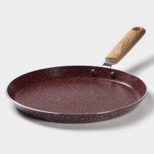Pan of the pancake shade Grit, d = 22 cm, the Soft-Touch pen, anti-stick coating, induction, brown color