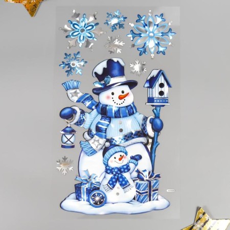 Room Decor Stickers "Snowmen" 24x41 cm