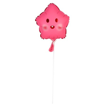 Foil ball 10 "Star Smile", pink, mix-7