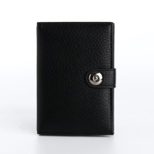 Cover for car documents and passports on a magnet, black color
