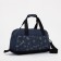 Sports bag with lightning, external pocket, suitcase holder, blue color