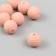 Busina Silicon "Round with a beam" ash-pink d = 1.5 cm