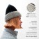 Women's hat minku, black color, rr 56-58