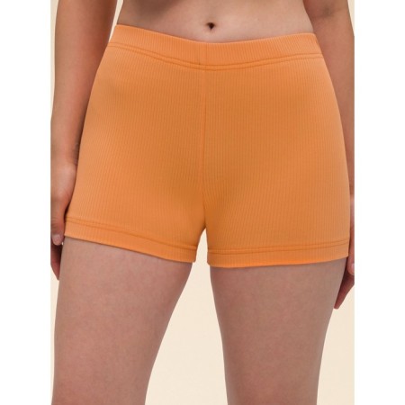 Women's shorts, size 46, orange color-1