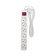 Extension cord Standard 6 nests, 3m, 3x1.0mm², s/h, with a switch, white rexant