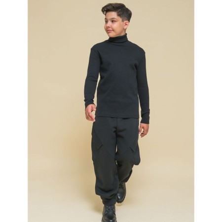 Pants for boys, height 110 cm, black color-10