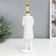 Polystone souvenir "Man - exclamation mark" White with gold 33x10x10 cm