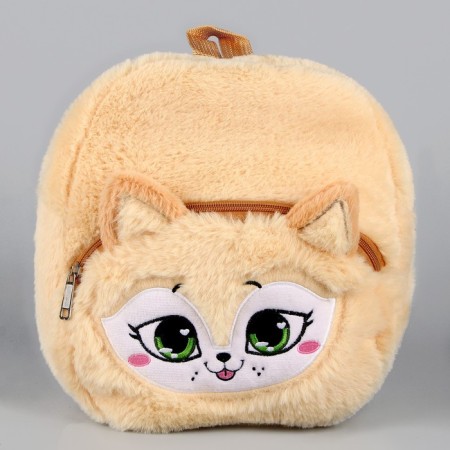 Baby plush backpack for the girl “Flower Fluff”, 24 × 22 × 7 cm-2