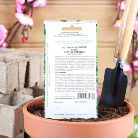 Flowers of petunias Taurus "Duo Mountain Lavandva" F1-1