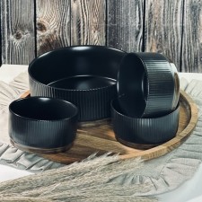 Set of salad bowls Lenardi Wood, 7 pcs