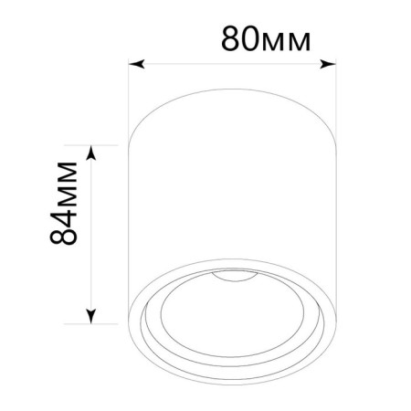Ceiling light Feron ML179, IP20, GU10, 35 W, 80x80x84 mm, white color-2