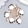 Decor for creativity metal, enamel "Popa Panda" 2.1x1.5 cm