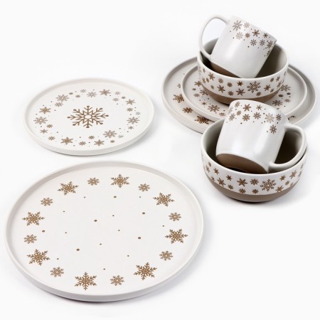 Board New Year's “Snow Tale” plate, 15x7 cm, 700 ml-4