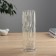 VAZ Glass Table "Milagros" strokes, 25x8 cm, transparent
