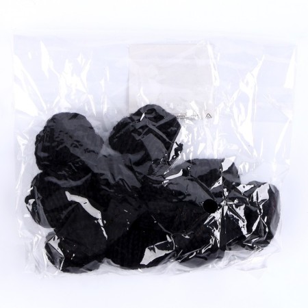 Knitted hat knitted, set 10 pcs., Black color-3