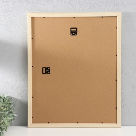 MDF photo frame "Ellis" 40x50 cm, with a paspartm, natural (plastic screen)-3