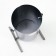 Urn street "Circle" 18 l, silver, tank 0.5 mm, 54 x 31 x 31 cm