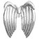 Foil ball 34 "Silver Wings"