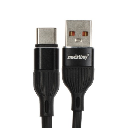 Cable Smartbuy S72, Type -C - USB, 3 A, 1 m, charging + data transfer, black-1