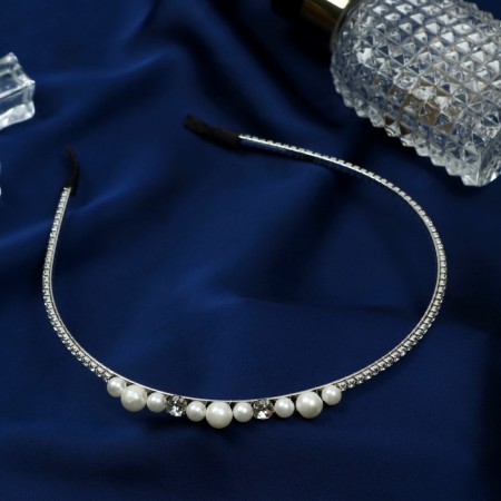 Hair rim "lira" pearls, 0.5 cm