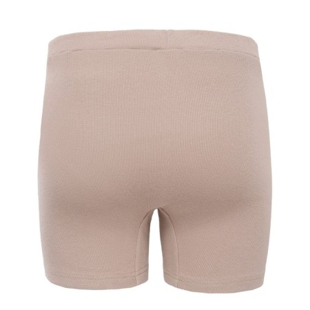 Women's shorts Minaku: Basic Line, beige color, size 46-7