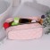 Cosmetic bag with zipper, Powder color