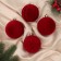 Set of balls plastic D-8 cm, 4 pcs "velvet heat" red