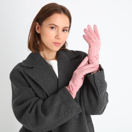 Gloves are female, dimensionless, without insulation, pink color-4
