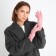 Gloves are female, dimensionless, without insulation, pink color