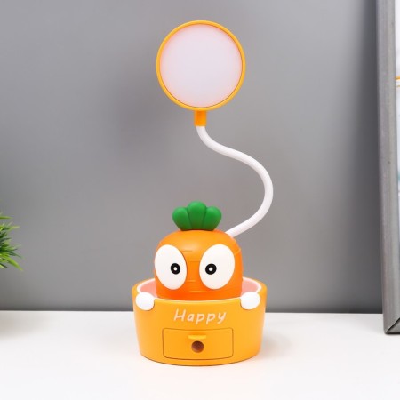 Touch-lamp with a carrot carrot planter LED, from USB/AKB 6 W Orange-yellow 8x6x25 cm Risalux-10