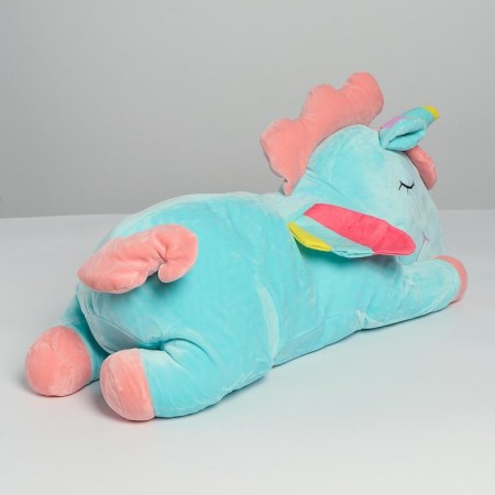 Soft toy "Unicorn", with a blanket, blue color-2