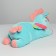 Soft toy "Unicorn", with a blanket, blue color