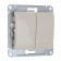 SE GLOSSA switch, 10 A, 2 keys, IP20, hidden, beige, GSL000251